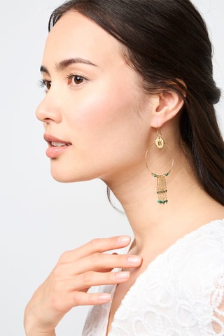 Boucles d'oreilles Malachites