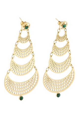 Boucles d’oreilles - Malachites