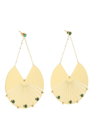 Boucles d’oreilles - Malachites