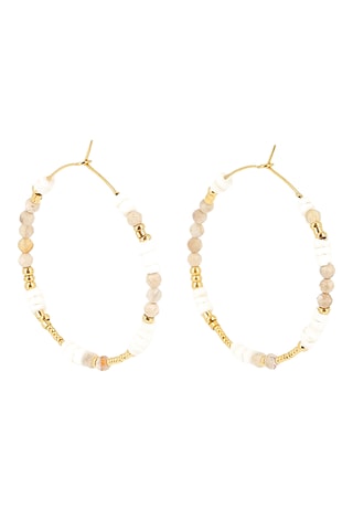 Créoles - Blanc et doré