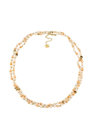 Collier - Doré et beige