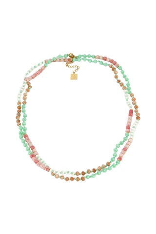 Collier - Rose et vert