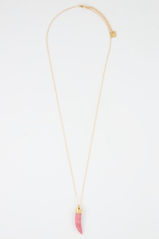 Collier - Doré et fuchsia