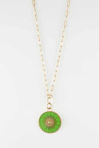 Collier Doré et vert