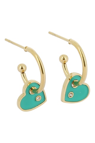 Boucles d’oreilles - Turquoise et doré