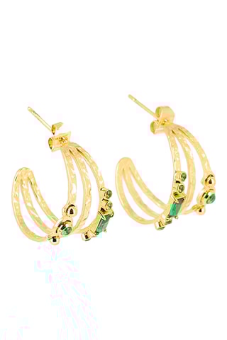 Créoles - Vert et doré