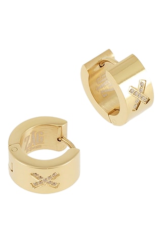 Créoles - Doré et blanc