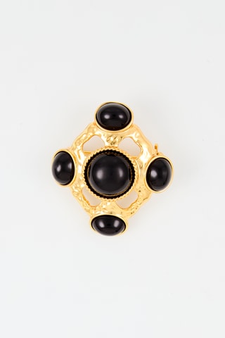 Broche - Noir et doré