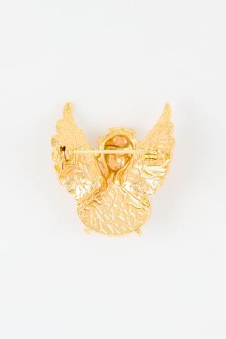 Broche - Doré et vert