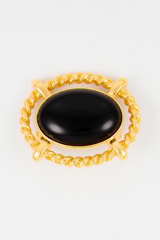 Broche - Doré et noir