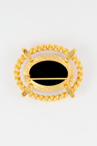 Broche - Doré et noir