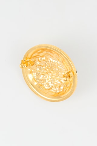 Broche - Doré et vert