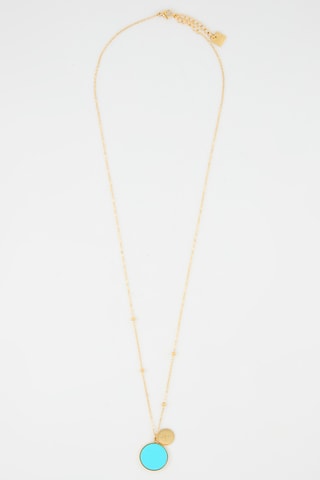 Collier - Doré et turquoise