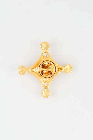 Broche - Doré et vert