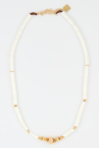 Collier - Doré et blanc