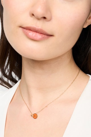 Collier - Doré et orange