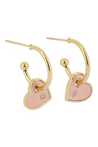 Demi-créoles Lydia - Doré et rose