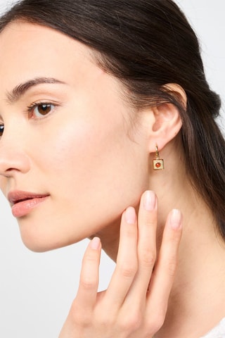 Boucles d'oreilles Grenat