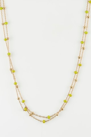 Collier Doré et vert
