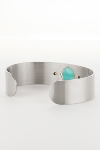 Jonc - Argenté et turquoise