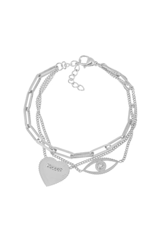 Bracelet - Blanc et argenté