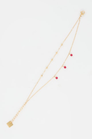 Gourmette - Fuchsia et doré