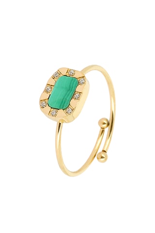 Bague - Malachite