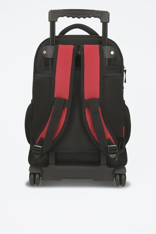 Rugtas met Wieltjes Portland Rood en Zwart