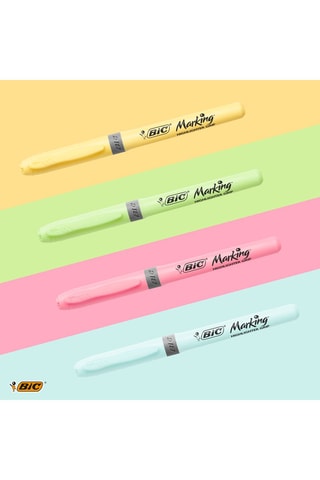 12 Markeerstiften Hightlighter 4 Inktkleuren