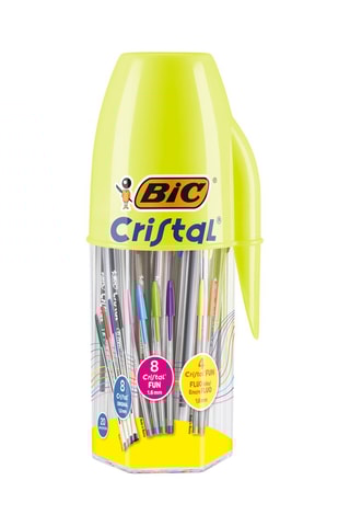 20 Balpennen Cristal 10 Inktkleuren