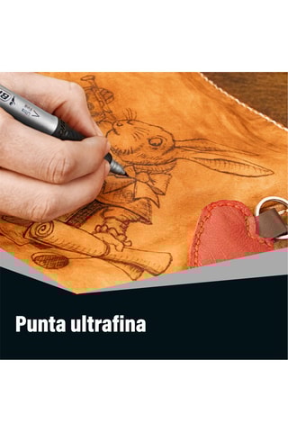 12 Markers Intens - Zwarte Inkt