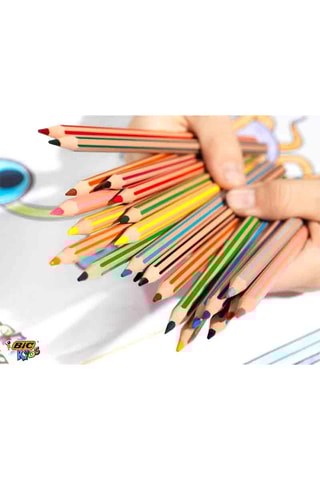 24 Kleurpotloden Evolution Stripes