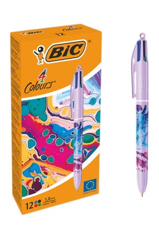 12 Balpennen Hydro - 4 Inktkleuren