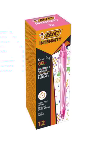 12 Balpennen Gelo - Roze Inkt