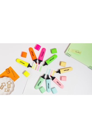 8 Markeerstiften Flat - Geel en Groen