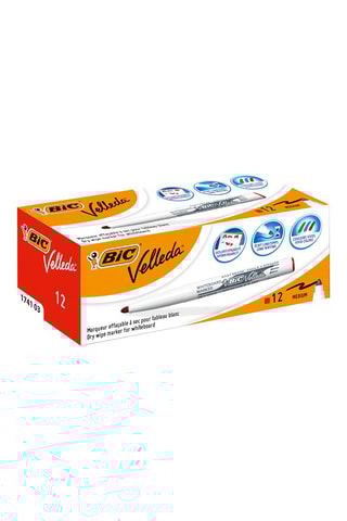 12 Markers Vel - Rode Inkt