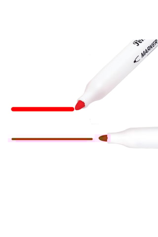 10 Uitwisbare Markers - Rode Inkt