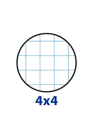 Spiraalschrift met Ruitjespapier EuropeanBook 1 - 200 Pagina's - Zwart