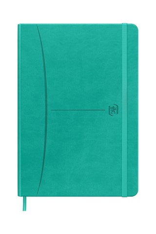 Schrift met Ruitjes - 208 Pagina's - Turquoise - 21,3 x 15,2 cm