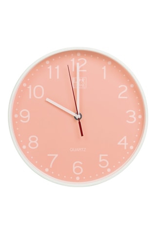 Klok Calm - 25 cm - Wit en Zalmroze