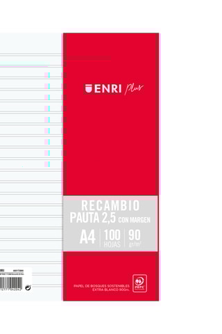 Gelinieerde Vellen - 100 Vellen - Rood en Wit