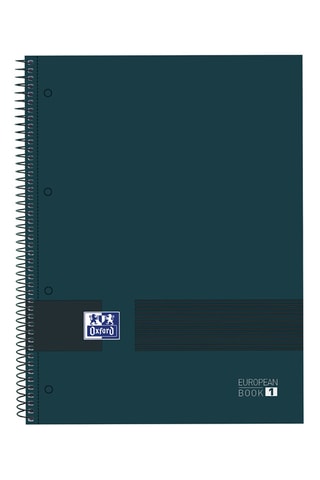 Spiraalschrift met Ruitjes - 80 Pagina's - Petrolblauw - 21 x 29,7 cm