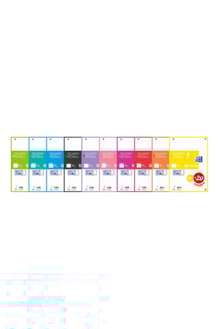 Navulling Ruitjespapier - 120 Vellen - Wit