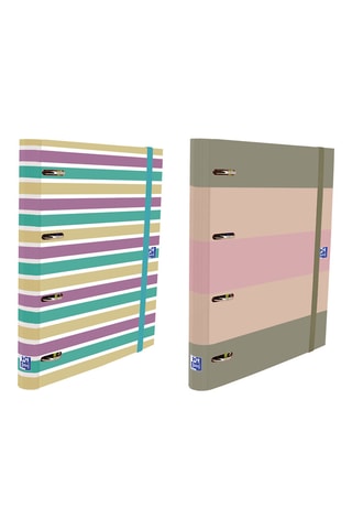 2 Ringmappen - Zeegroen en Ecru