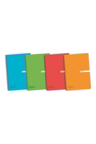 5 Spiraalschriften met Ruitjespapier Enri Status - 5 x 160 pagina's - Groen en Rood