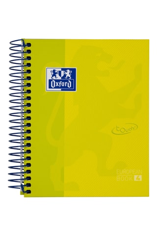 5 Gelinieerde Spiraalschriften EuropeanBook 4 - 5 x 240 pagina's - Groen en Blauw