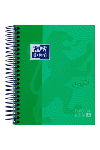 5 Gelinieerde Spiraalschriften EuropeanBook 4 - 5 x 240 pagina's - Groen en Blauw