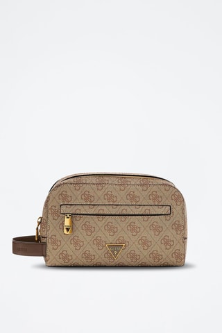 Trousse de toilette Milano - Marron et beige