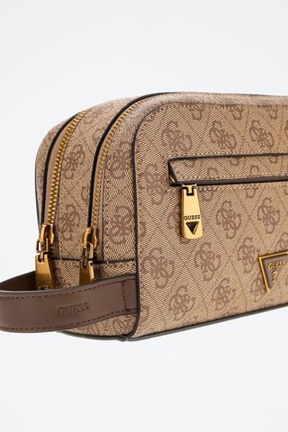 Trousse de toilette Milano - Marron et beige