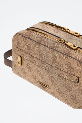 Trousse de toilette Milano - Marron et beige